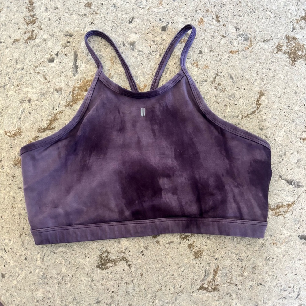 No Bull Purple Tie-Dye Sports Bra